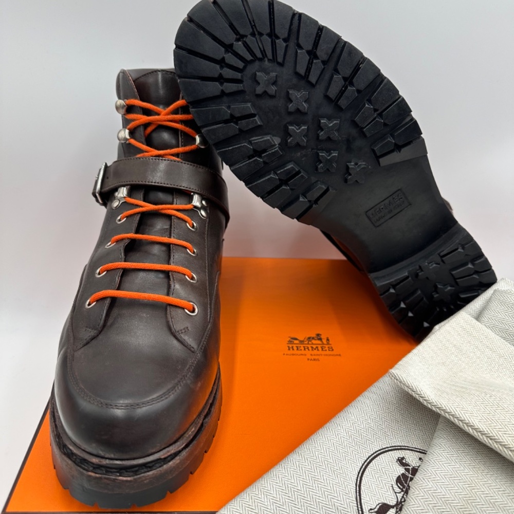 HERMES Winter Boots Men’s US SZ 9.5 - Picture 4 of 16